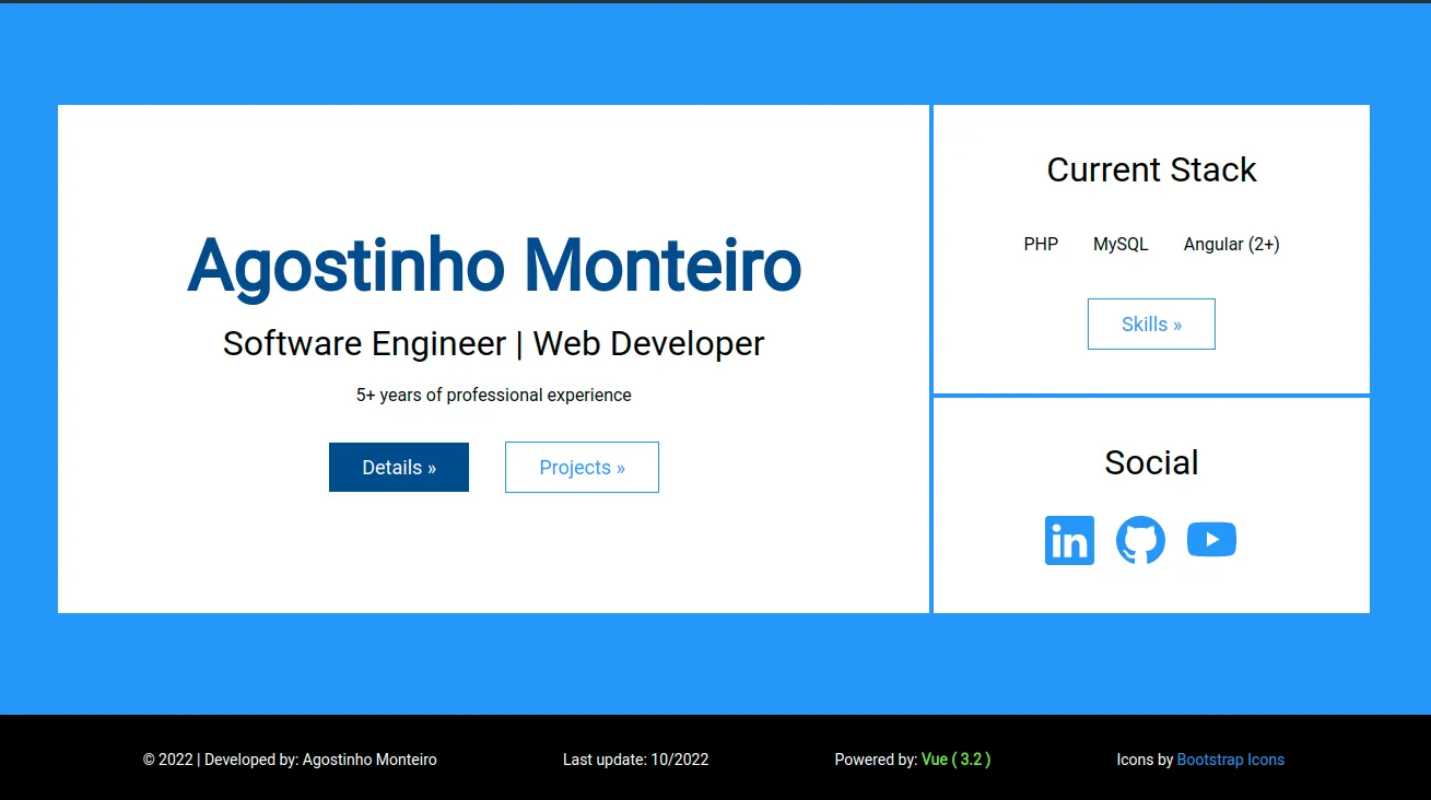 Portfolio Vuejs - 2021