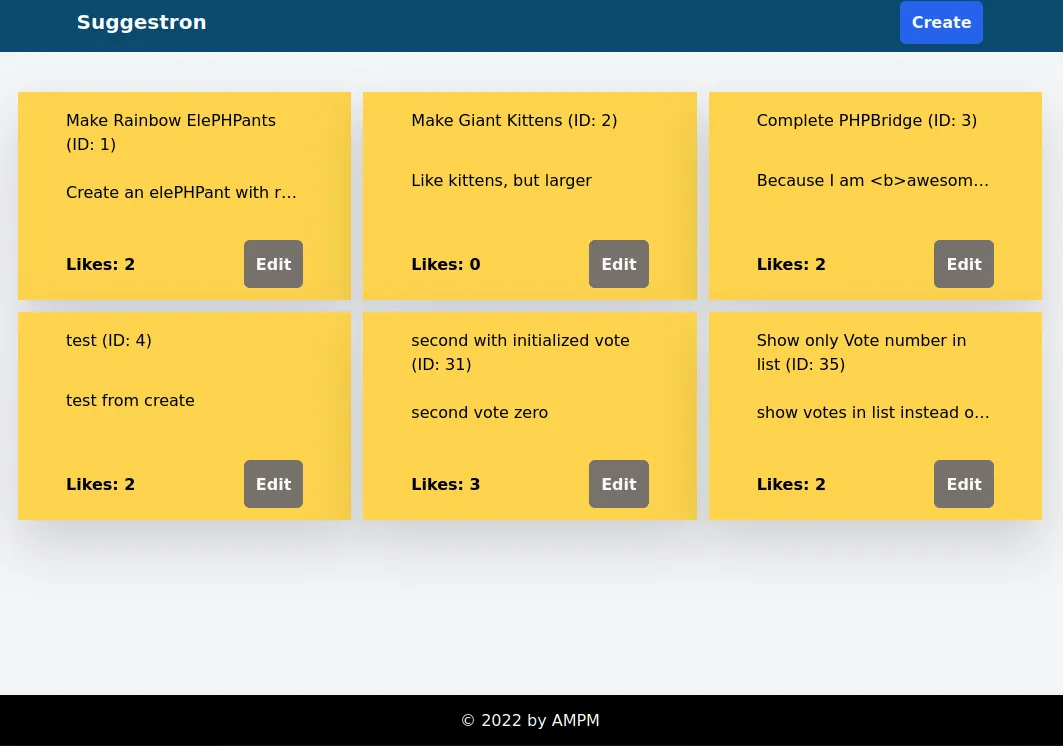 Suggestron PHP - 2022